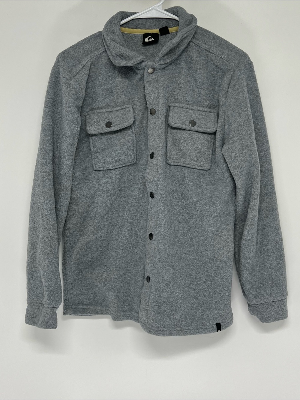 Quicksilver fleece snap jacket boys large